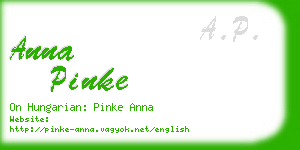 anna pinke business card